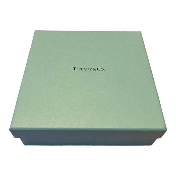 Tiffany & Co. Empty Box And Ribbon w/ Tissue Paper 5.75”x5.75”x2” Necklace Gift - Picture 2 of 12